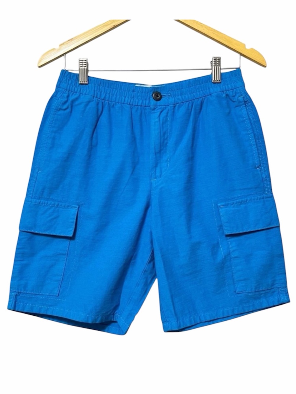 Everlane Mens Cotton Linen Cargo Shorts NWT Size Small Horizon Blue